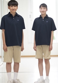 夏期通学用軽装 制服 武蔵野東中学校